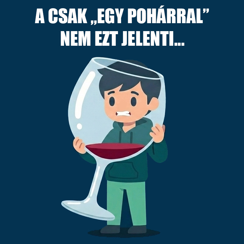 A pohár-teszt illusztrációja